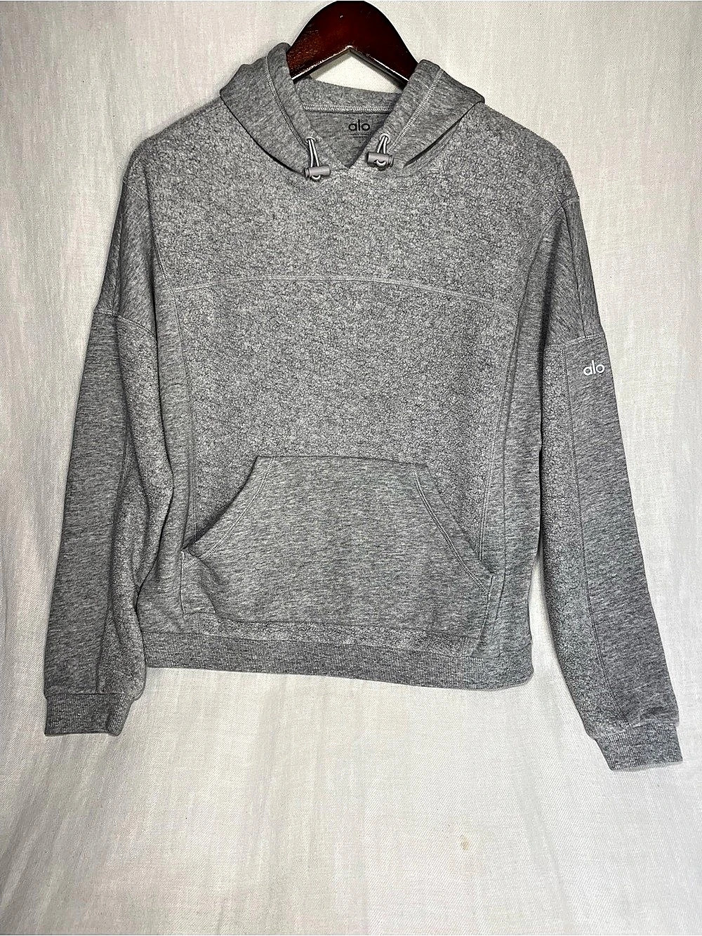 Alo Yoga Accolade Hoodie Gray Hoodie Size Small